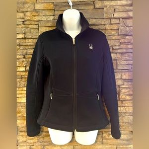 SPYDER ZIP UP BLACK JACKET SIZE M